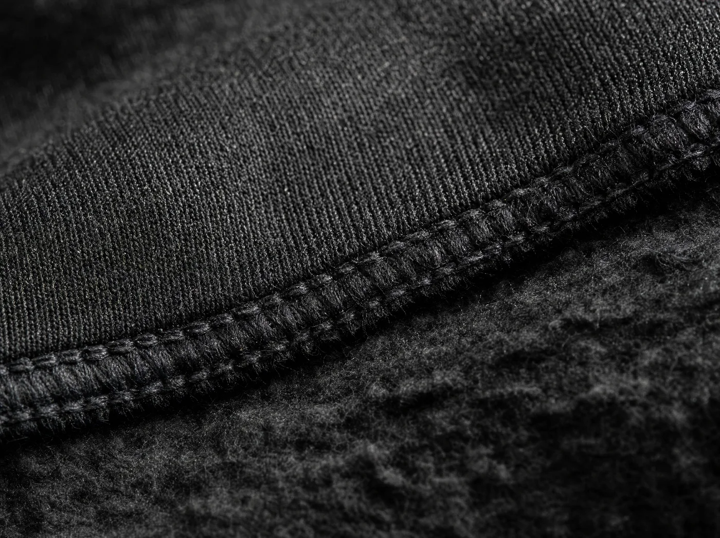 Şardonlu fleece yakın çekim
