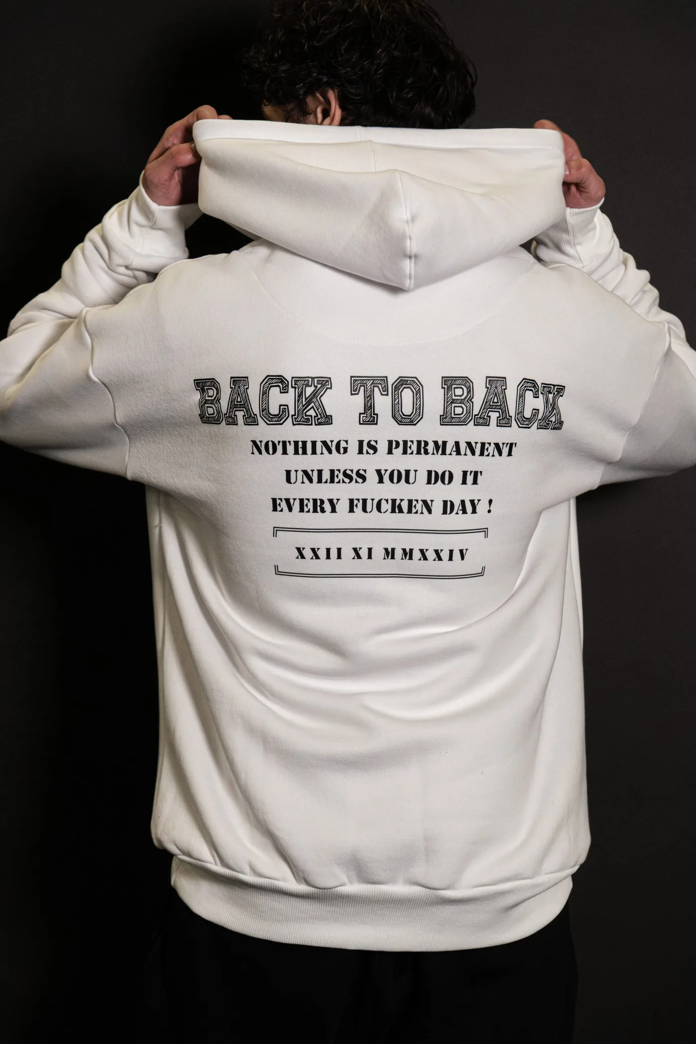 Back To Back Hoodie White