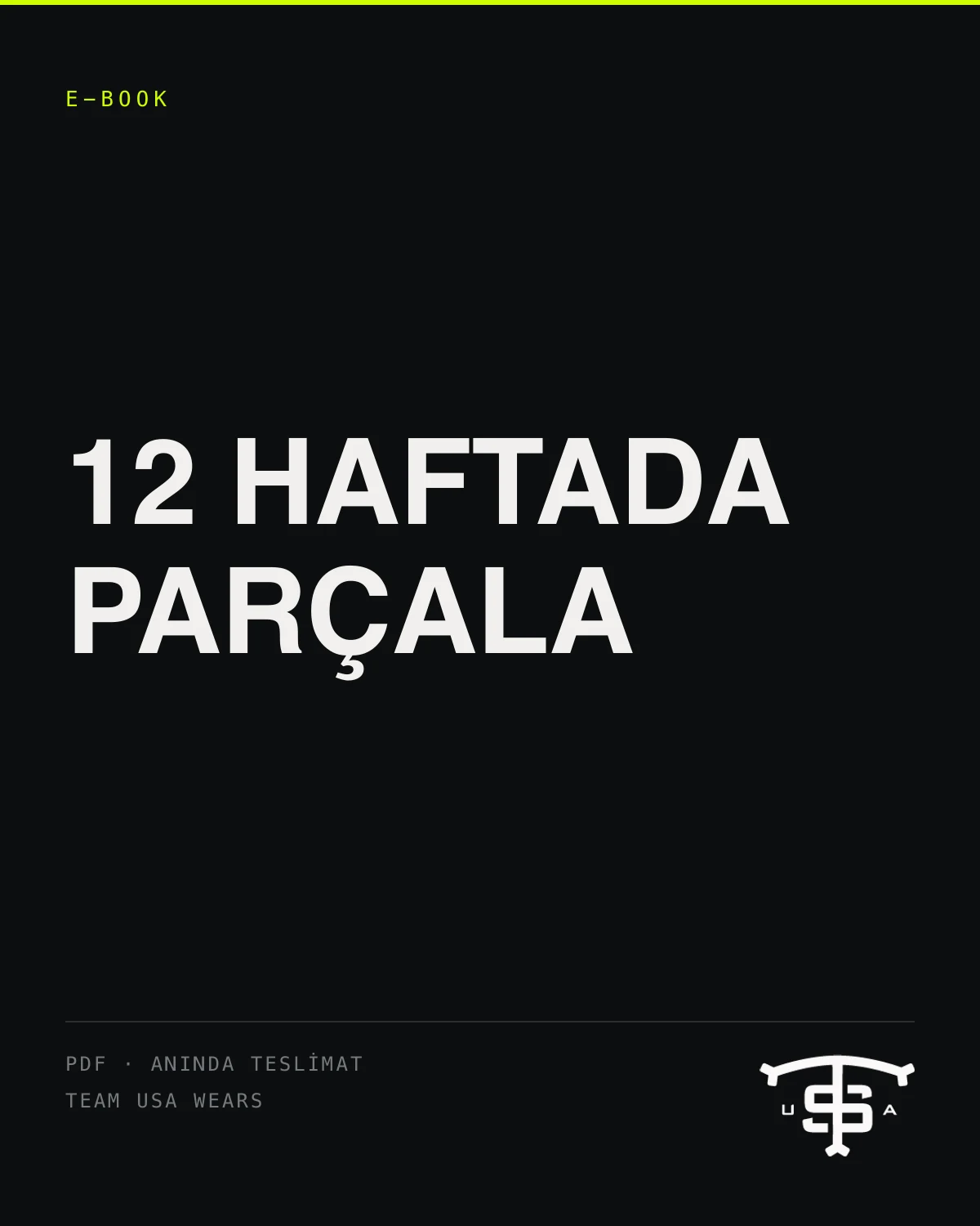 USA 12 Haftada Parçala E Book kapağı