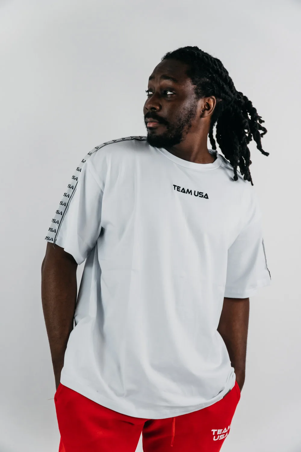 USA Comfy Oversize Strip T-Shirt