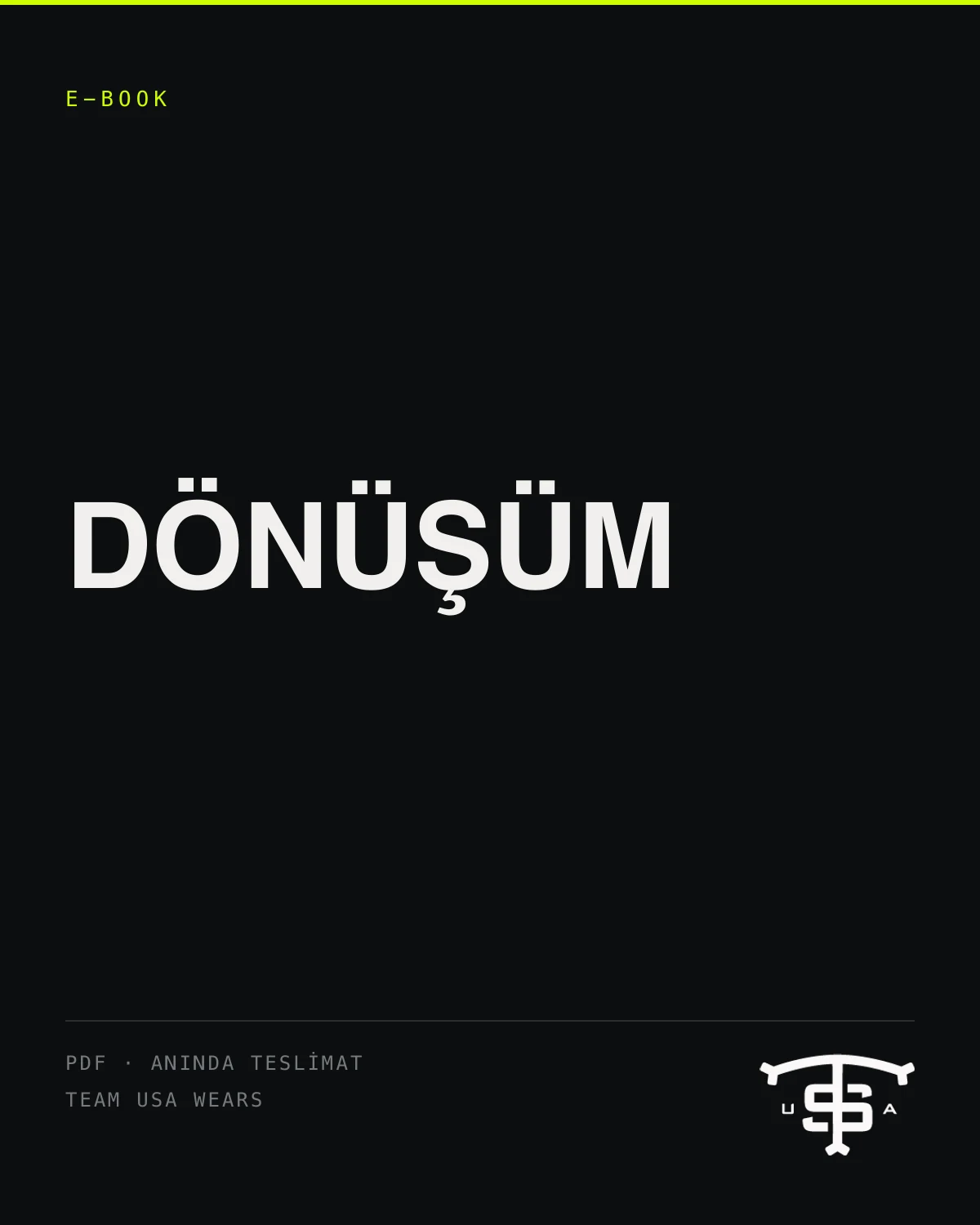 USA Dönüşüm E Book kapağı