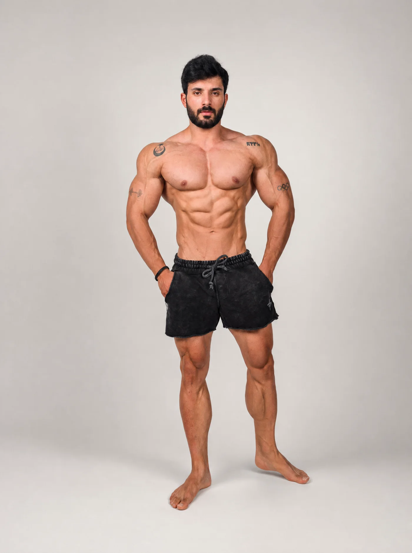 USA Fit-Shorts Active Series — stüdyo çekimi