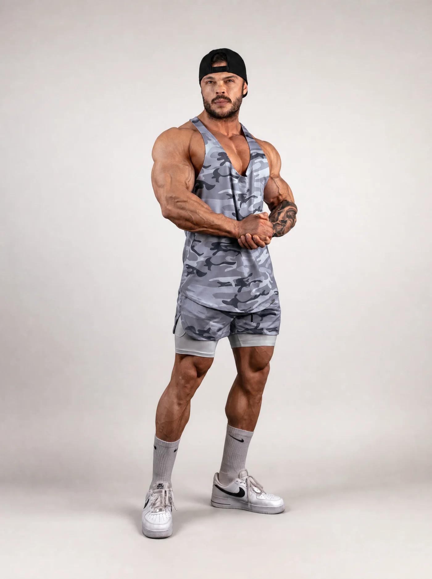 USA Fit-Shorts — stüdyo çekimi