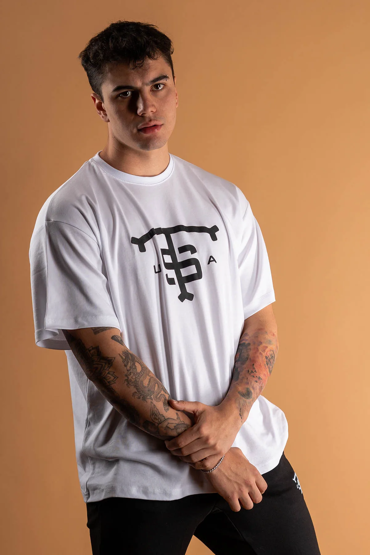 Usa Oversize T-Shirt B Black