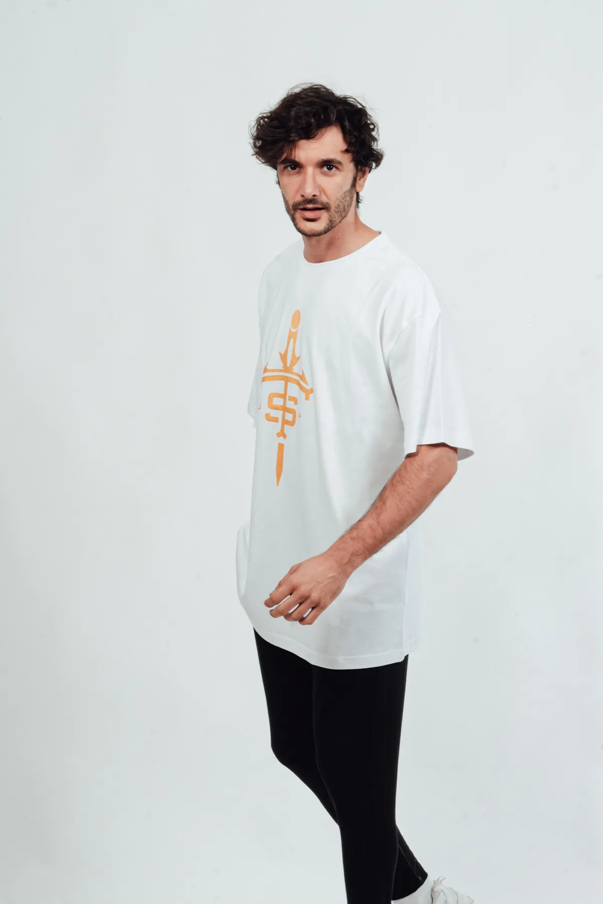 Usa Oversize T-Shirt Sword Gold
