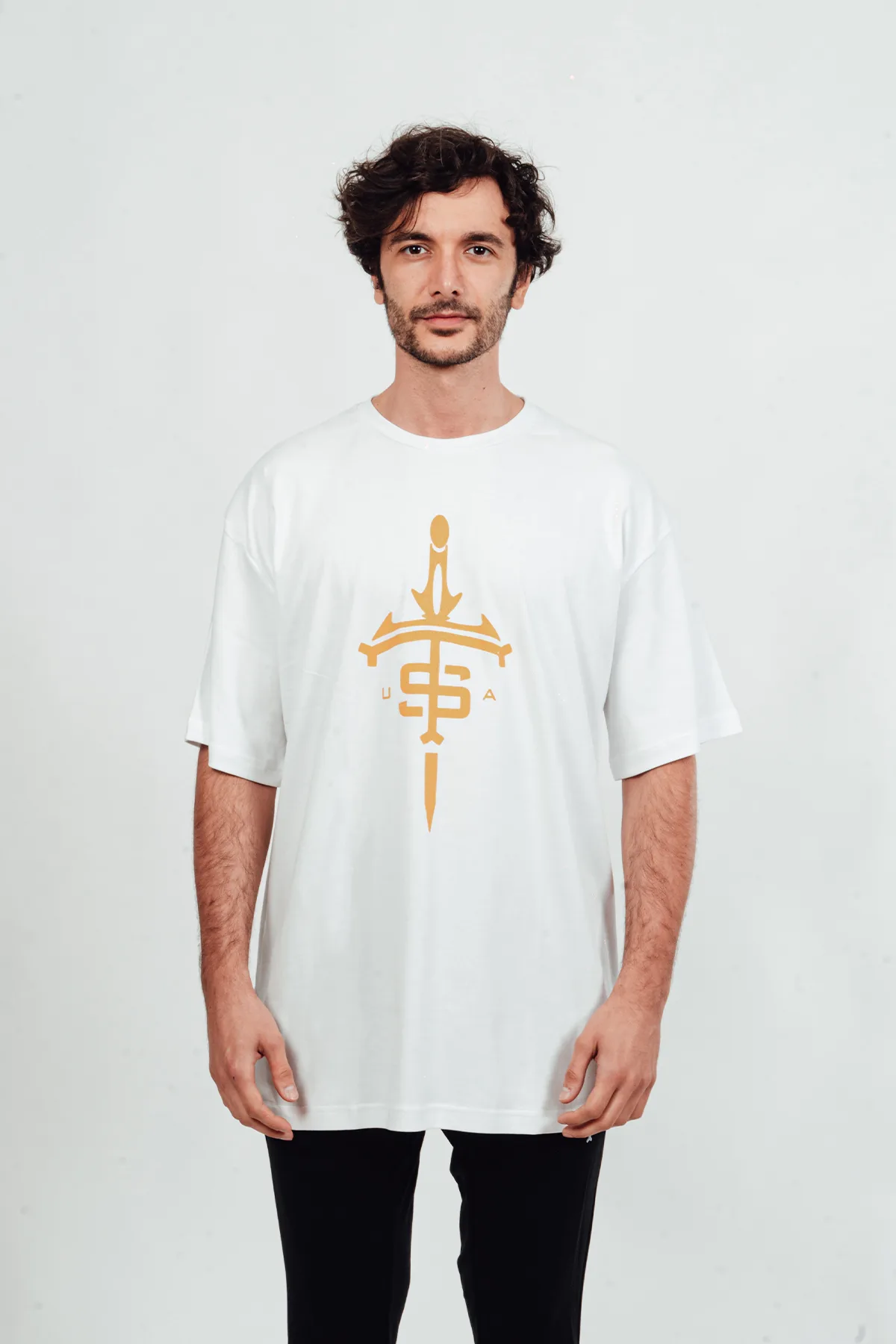 Usa Oversize T-Shirt Sword Gold