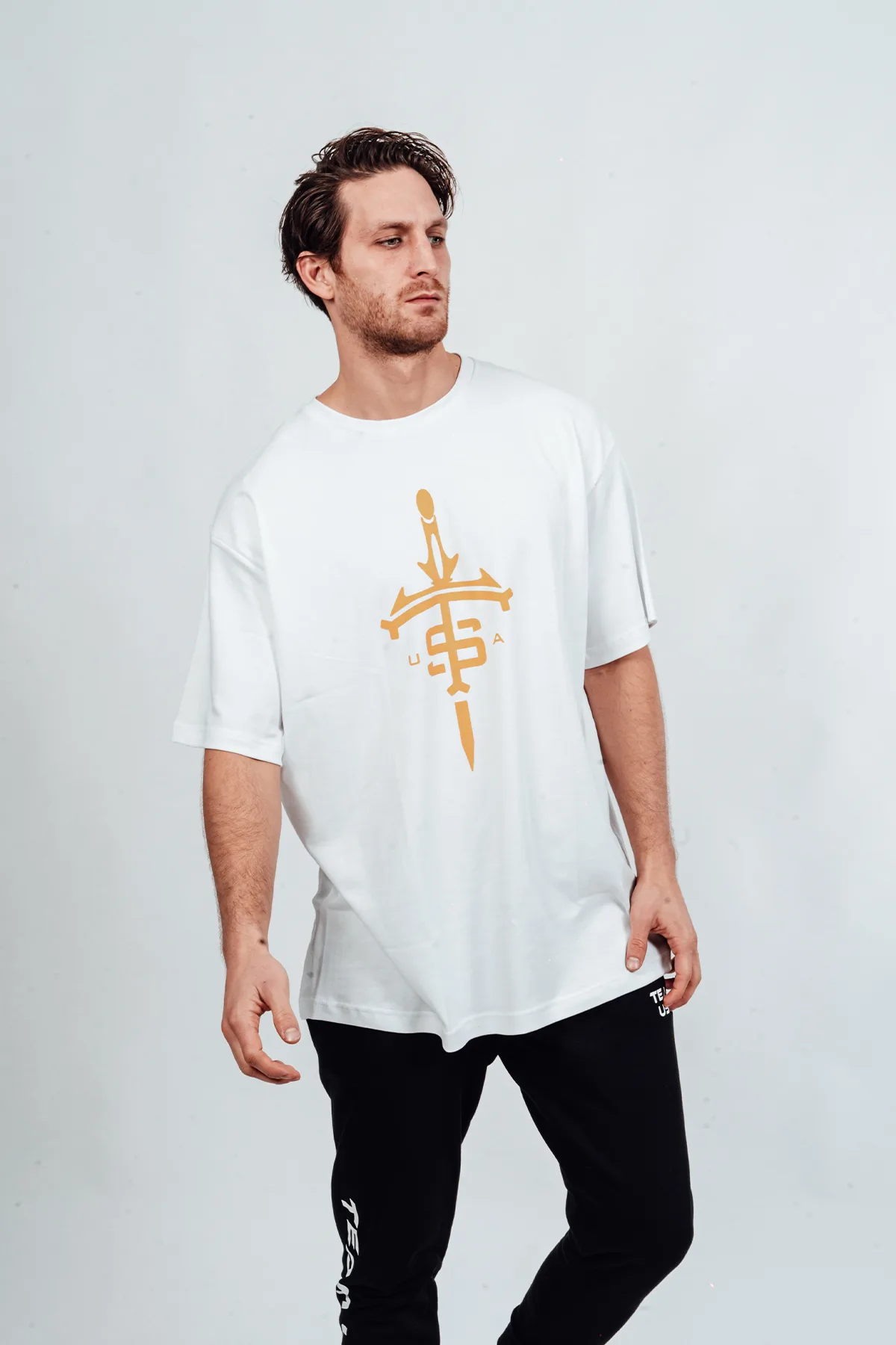 Usa Oversize T-Shirt Sword Gold