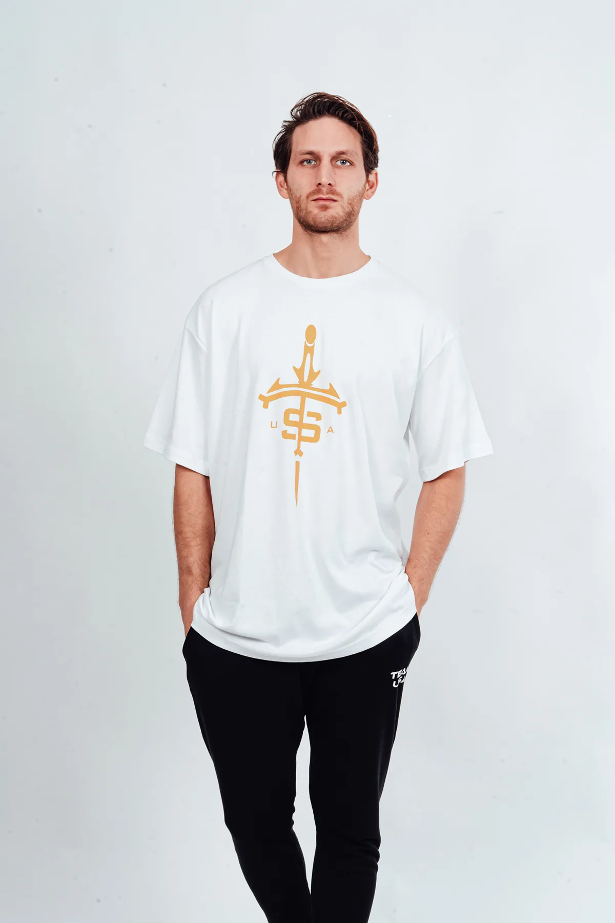 Usa Oversize T-Shirt Sword Gold