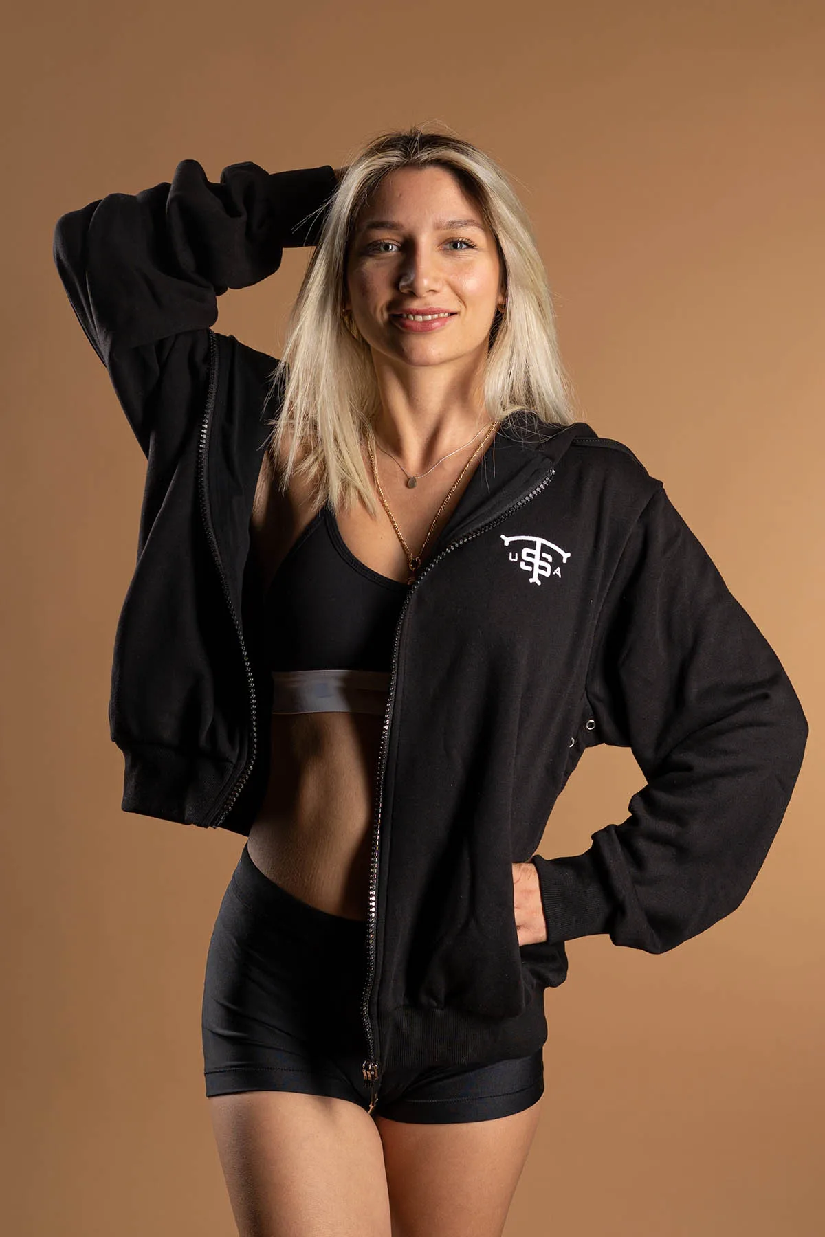USA Raw Zipper Black