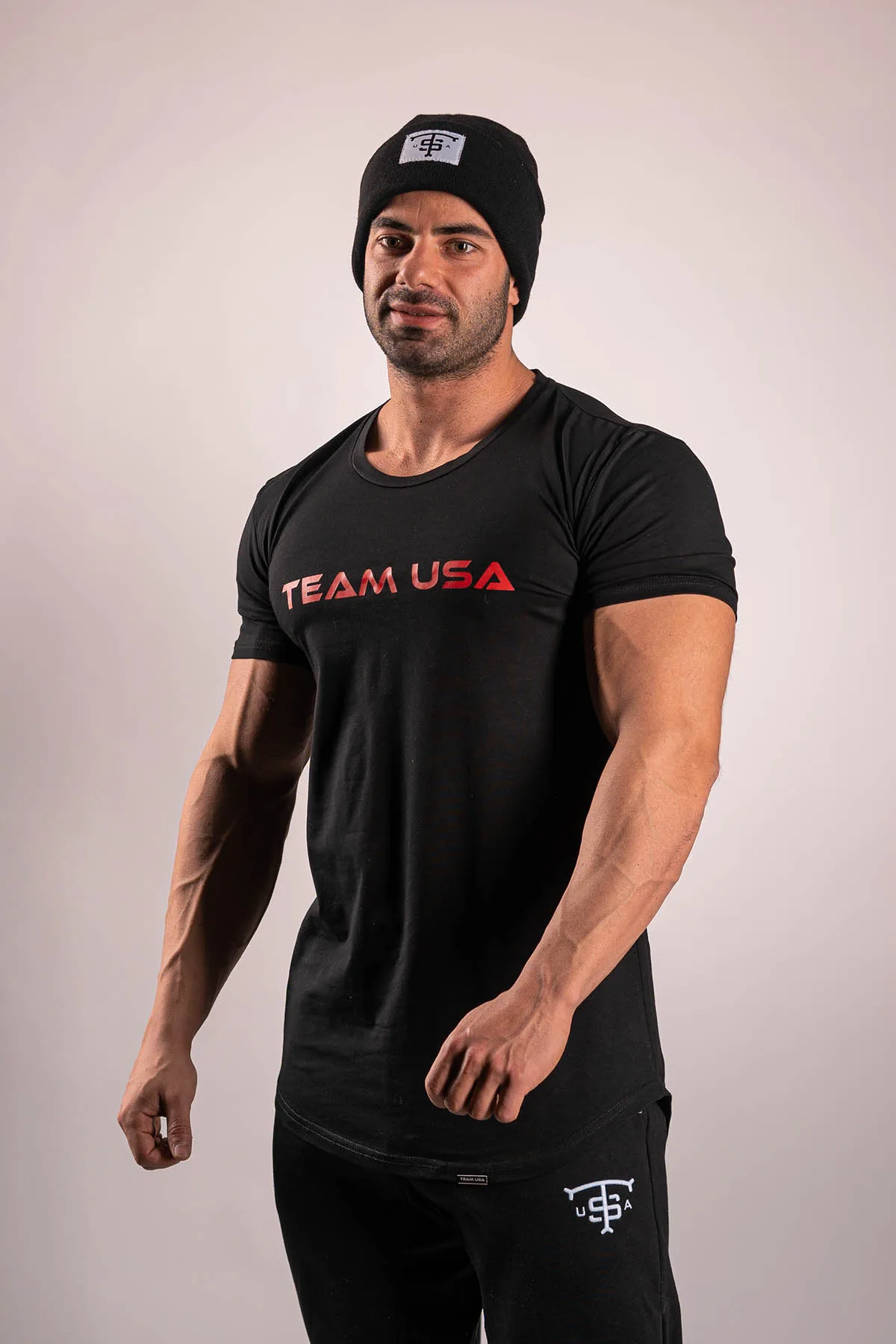 USA Slim Fit T-Shirt Red Logo