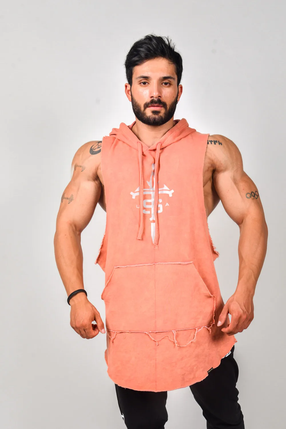 Usa Stark Sport Hoodie Peach