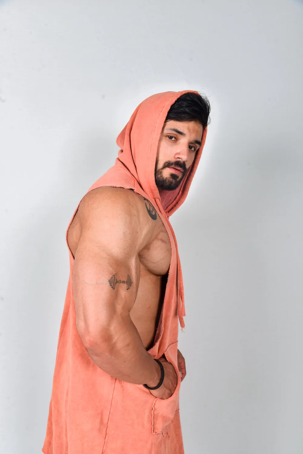 Usa Stark Sport Hoodie Peach