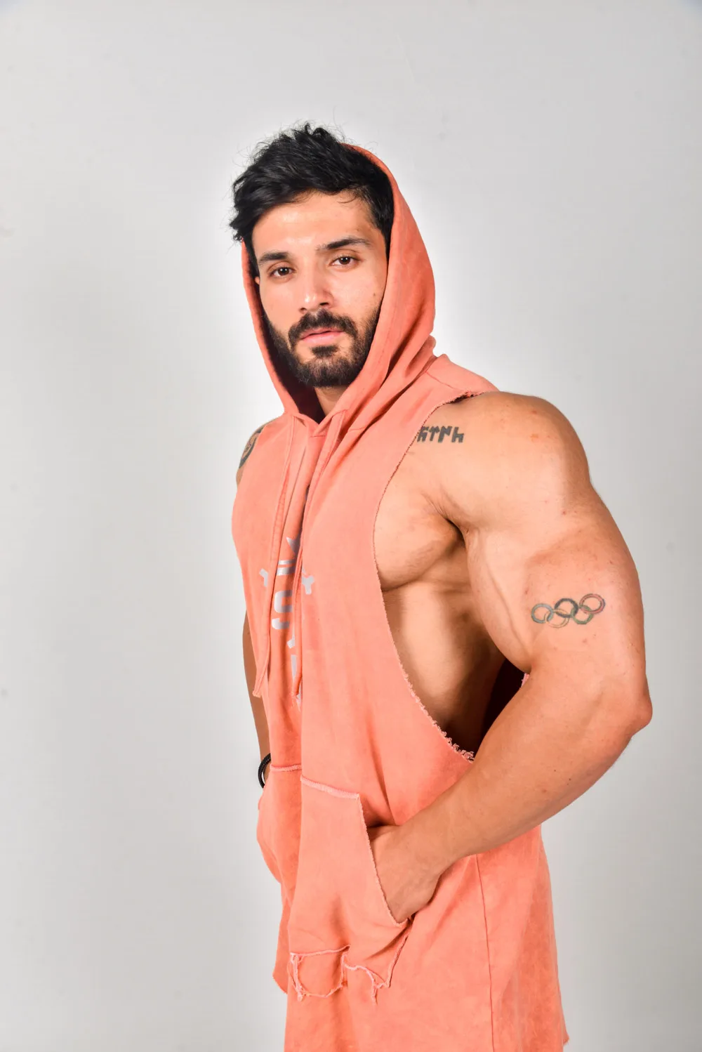 Usa Stark Sport Hoodie Peach