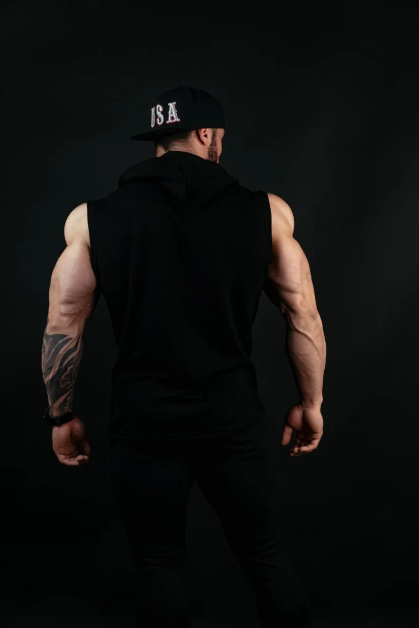 Usa Stark Sport Zip-up Hoodie Black