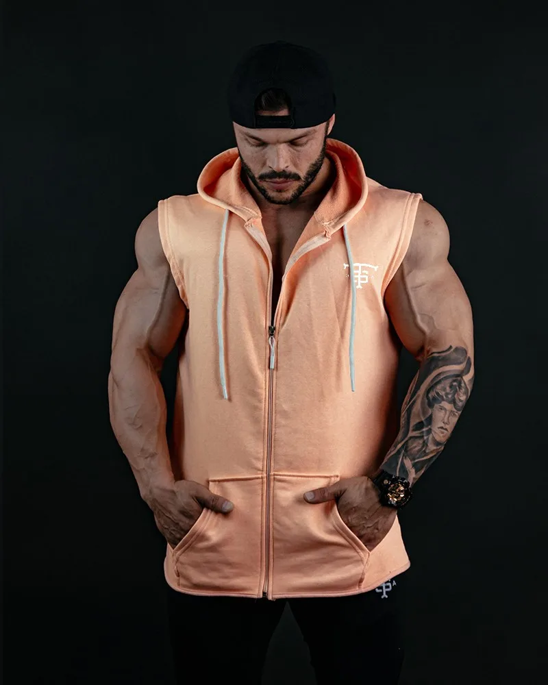 Usa Stark Sport Zip-up Hoodie Peach