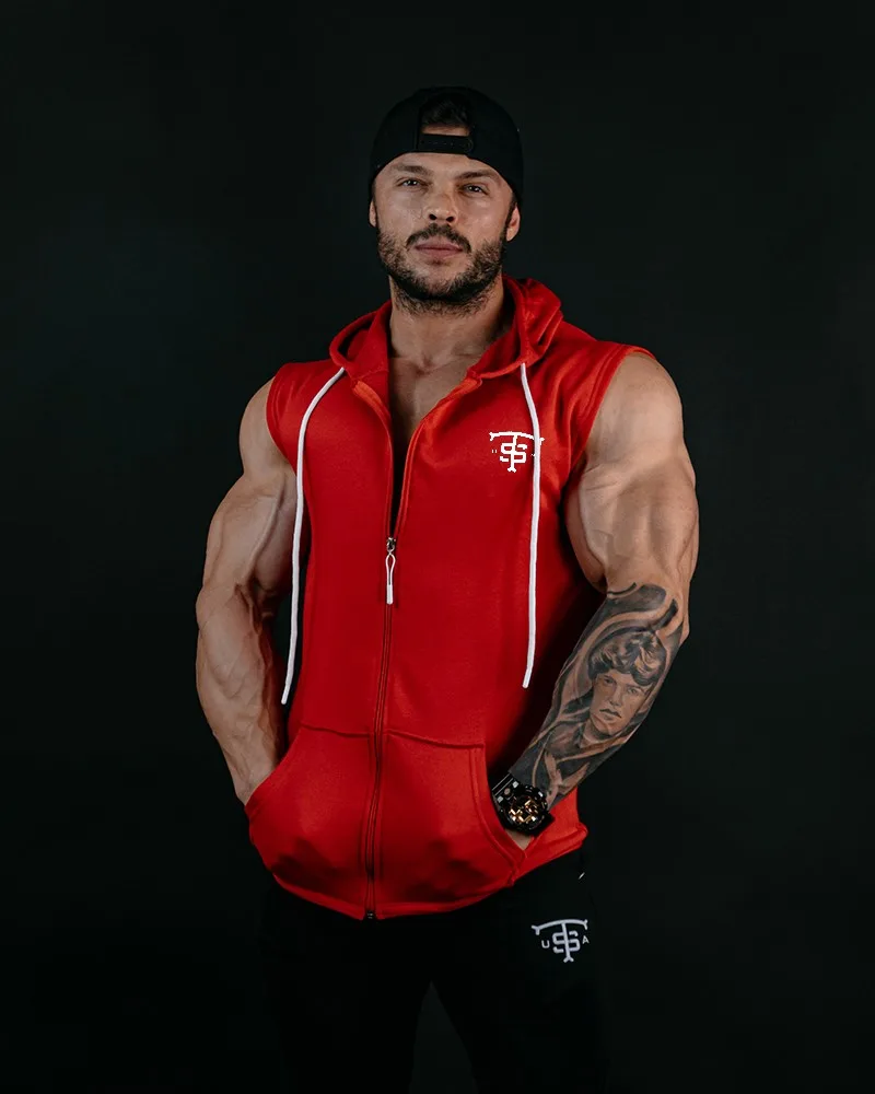 Usa Stark Sport Zip-up Hoodie Red