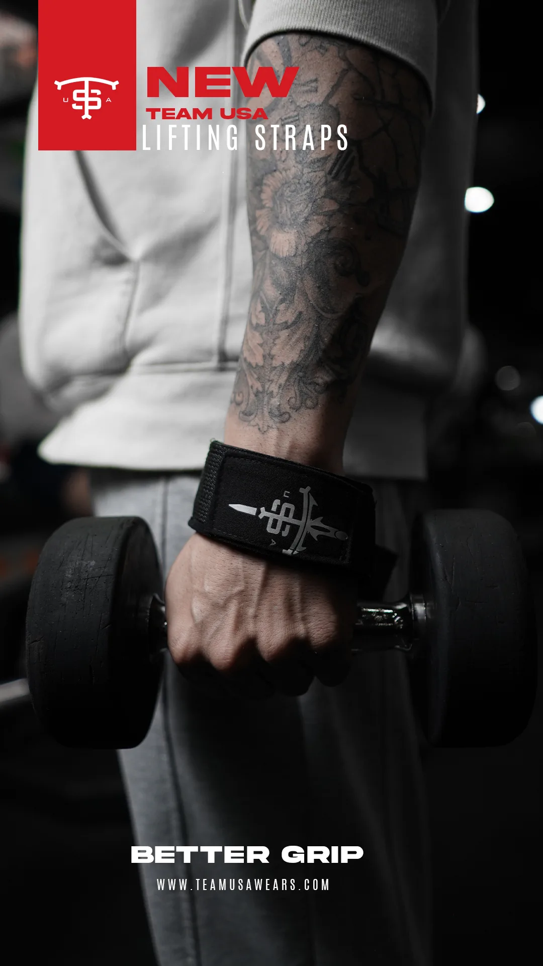 Usa Unisex Lifting Straps Siyah