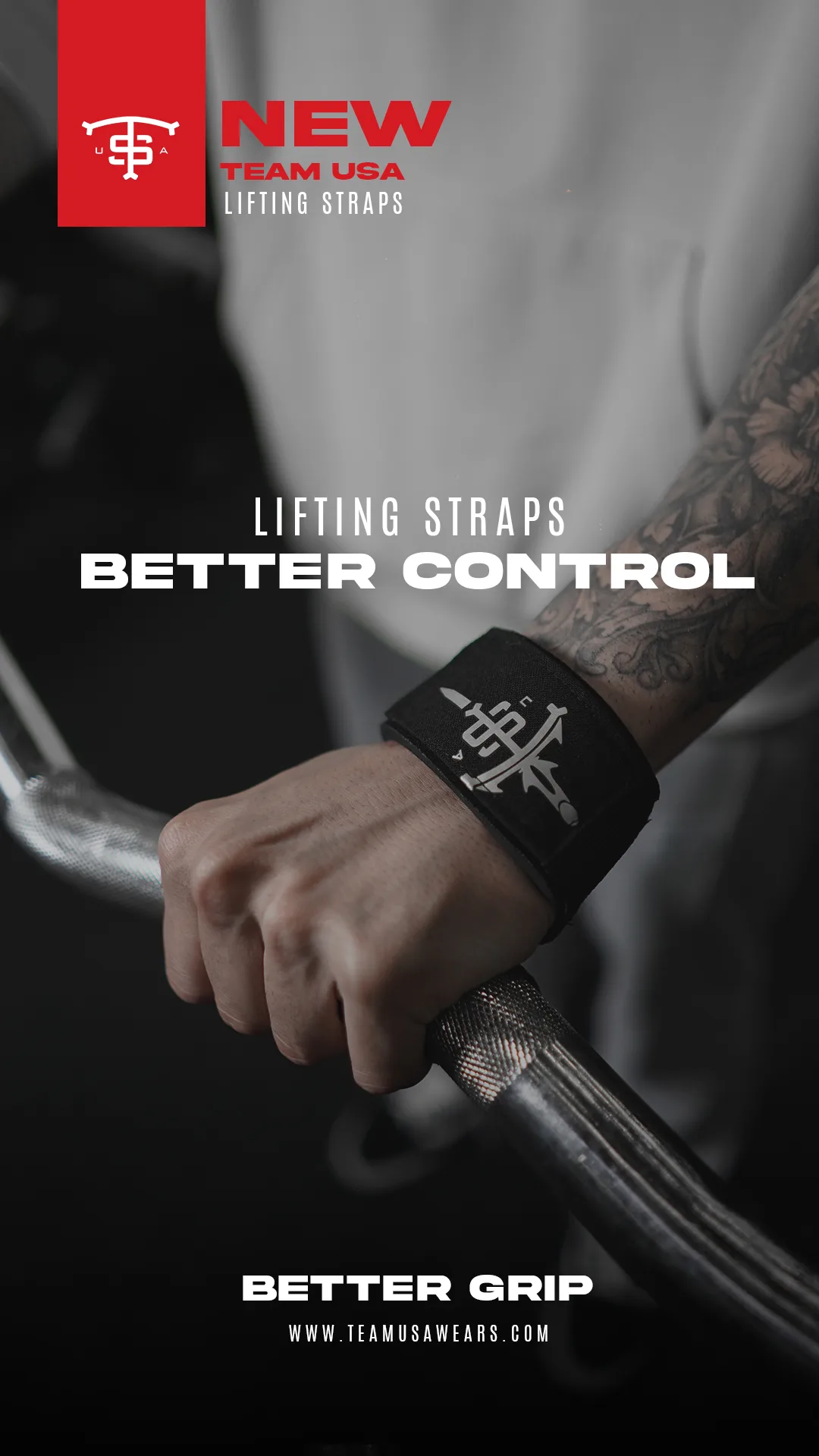 Usa Unisex Lifting Straps Siyah