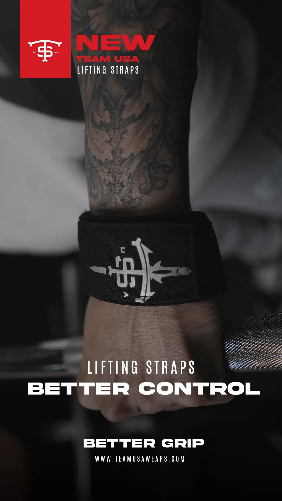 Usa Unisex Lifting Straps Siyah