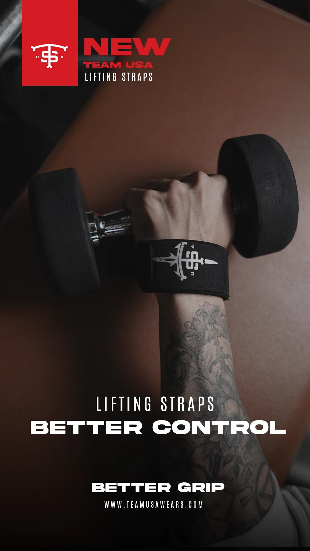 Usa Unisex Lifting Straps Siyah