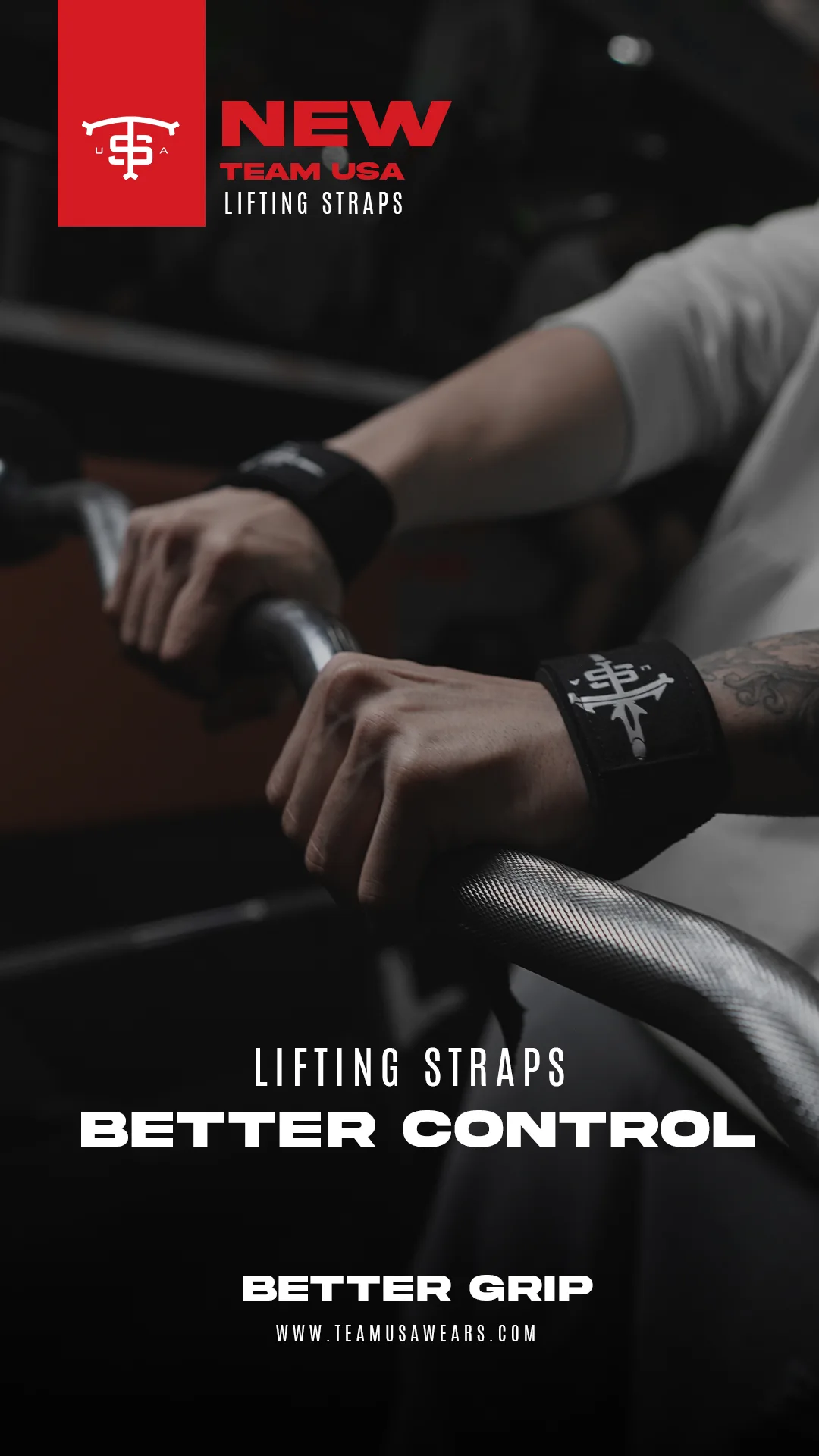 Usa Unisex Lifting Straps Siyah