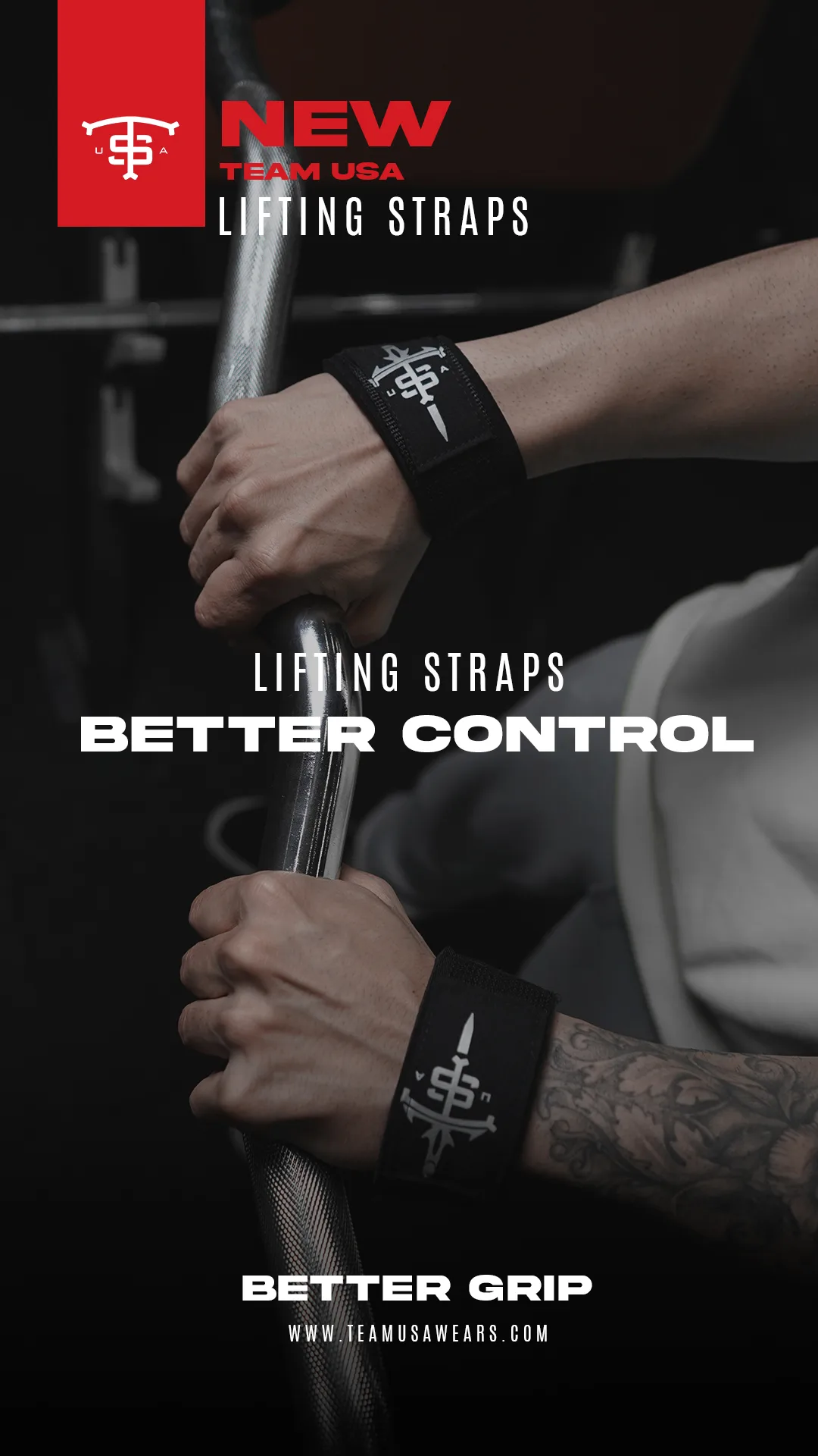 Usa Unisex Lifting Straps Siyah